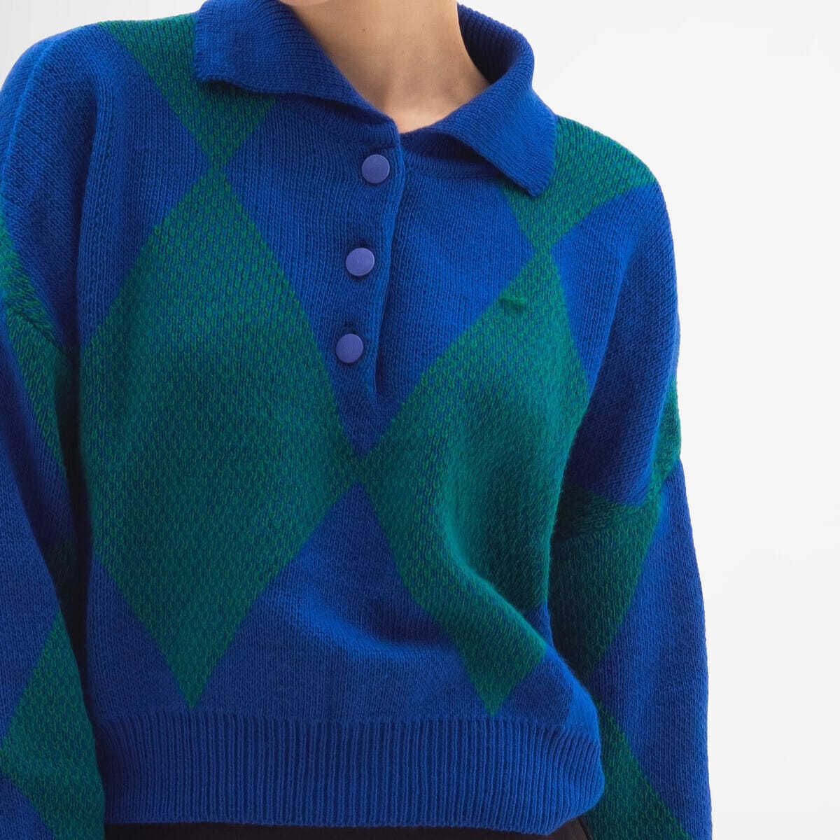 Cashmere Two-Colored Sweatshirt - Image 2