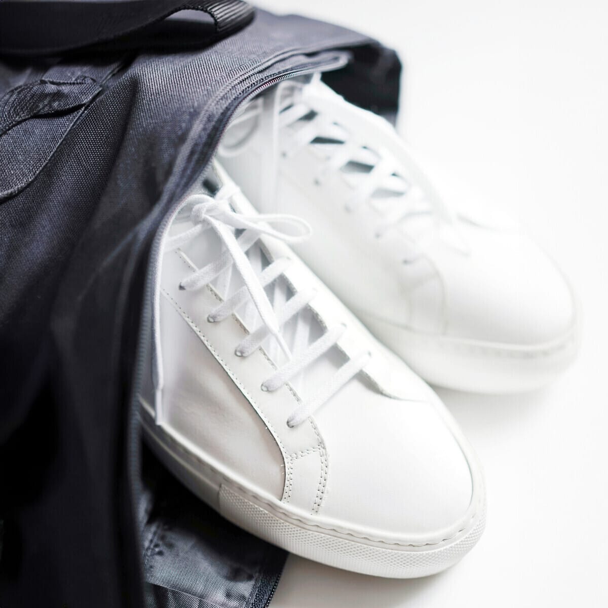Monocolored Leather Sneakers - Image 5